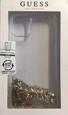 Produktbild von Guess Hard-Case Liquid Glitter Floating Hearts Gold für iPhone 11 Pro Max 6,5" Gold