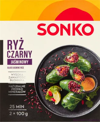 Produktbild von Sonko Schwarzer Jasmin-Reis 200 G (2 X 100 G)