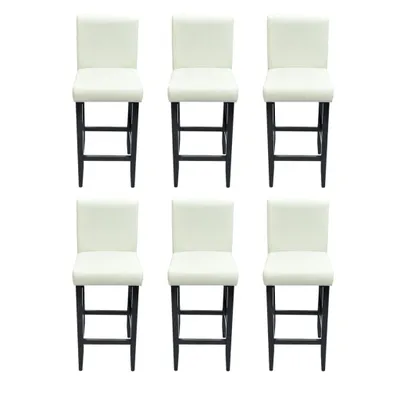 Produktbild von Barhocker 6 Stk. Weiß Kunstleder