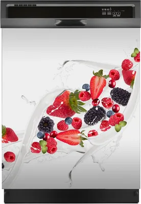 Produktbild von Aufkleber sticker 60x70 cm Dekorative folie Spülmaschine - Splash Früchte Spritz