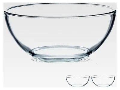 Produktbild von Kleine Rührschüssel aus Glas, 1,6L, 20cm, Set mit 2 Glasschüsseln