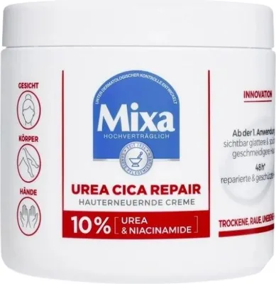 Produktbild von MIXA Urea Cica Repair+ Regenerierende Gesichts- und Körpercreme 400 ml