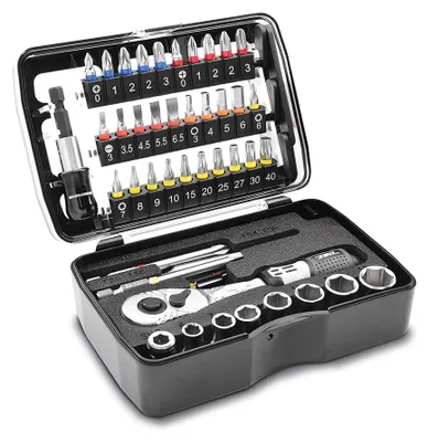 Produktbild von MATADOR 47-teiliges Bit Set & Steckschlüsselsatz 1/4" Ratsche Werkzeug Nr