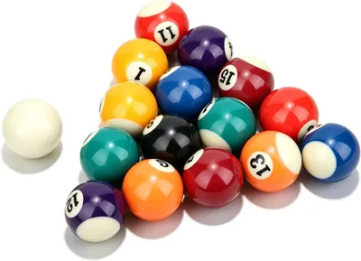 Imagen del producto de Conjunto de mini-bolas de billar, de 16 piezas, de 38 mm, fabricadas en resina, para juegos recreativos