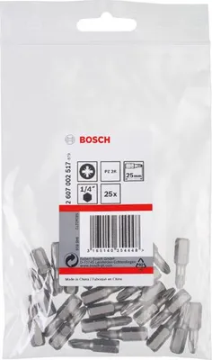 Produktbild von Schrauberbit Extra-Hart Reduziert PZ2R, 25 mm, 25er-Pack