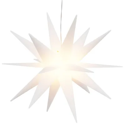 Produktbild von vidaXL LED-Weihnachtsstern Faltbar Weiß 43 cm
