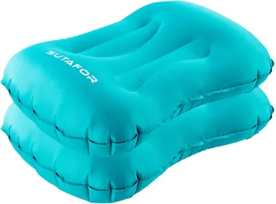 Image de Coussin de camping gonflable, ergonomique, 73 g, idéal pour la randonnée