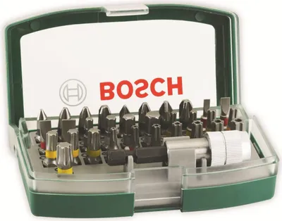 Zdjęcie produktu dla Bosch Accessories PROMOLINE 2607017063 Zestaw bitów 32-częściowy: rowkowe, krzyżowe Phillips, krzyżowe Pozidriv, sześciokątne wewnętrzne, TORX BO, TORX wewnętrzne