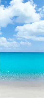 Produktbild von Türtapete Türposter Sandstrand und blaues Meer - Größe: 93 x 205 cm