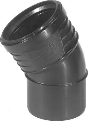 Obrázok produktu pre Koleno odpadové odhlučnené Wavin SiTech+ PP STB 30°, DN 160, čierna