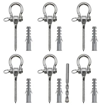 Imagen del producto de Gancho giratorio de 180° – Sistema de fijación de acero inoxidable para uso en exteriores y en gimnasios