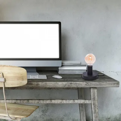 Produktbild von Rabalux BOWIE, Schwarz, Metall, Schlafzimmer, Homeoffice, Wohnzimmer, Industrieller Stil, Schwarz, IP20