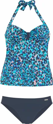 Produktbild von LASCANA Tankini türkis-bedruckt Größe 48 Cup D