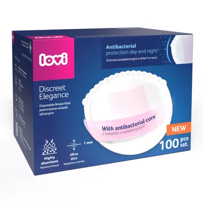 Produktbild von LOVI Antibakterielle Stilleinlagen Discreet Elegance 100 St. Weiß 19/613