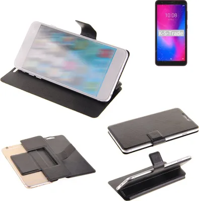 Produktbild von K-S-Trade Schutzhülle kompatibel mit ZTE Blade A3 2020 Schutzhülle Flip Cover Klapphülle Wallet Case Slim Handyhülle bookstyle schwarz