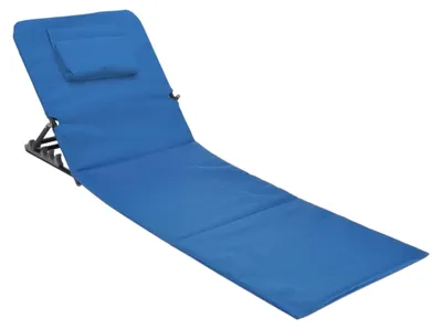 Productafbeelding van Opvouwbare Strandmat met Rugleuning en Hoofdkussen