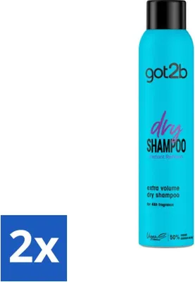 Image de Got2B - Shampooing sec - Volume frais & fabuleux - 200 ml - Pack avantage - 2 pièces