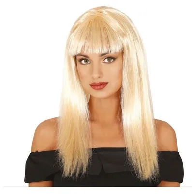 Immagine prodotto di Parrucca colorata Carnevale Lungo Costume Circo Capelli Styling Giallo Bianco Moda Accessorio, Colore: Biondo