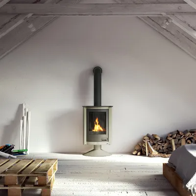 Immagine prodotto di Termocamino HS FLAMINGO MASTERFLAMME Piccolo II - oliva