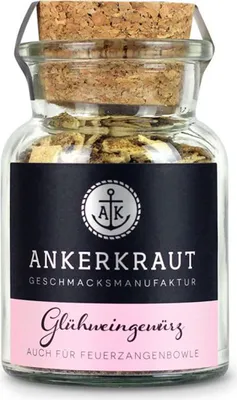 Image de Ankerkraut Glühweingewürz mélange d'épices fines dans un bocal en liège 60g