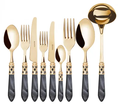 Obrázek produktu pro ALADDIN GOLD, Sada příborů, 75 ks, krabička Gallery, Casa Bugatti