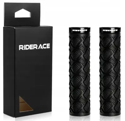 Produktbild von PBS G10 Gummi Fahrradgriffe mit Klemmring Schwarz