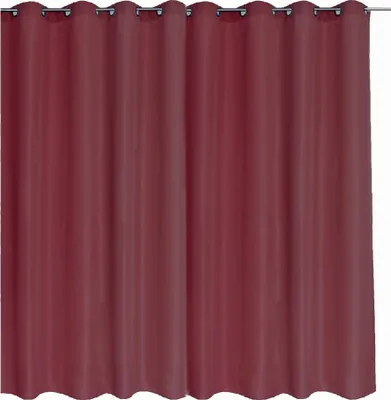 Produktbild von Gardine in Überbreite Blickdicht 300(B) x 245 (L) Abdunkelnd Gardine Schal Vorhang Bordeaux mit Ösen