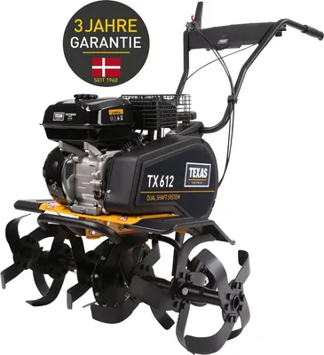 Produktbild von TEXAS Gartenfräse Motorhacke Bodenhacke Bodenfräse Pflug Benzin Profi TX612TG