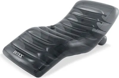 Produktbild von INTEX 56875EU - Lounge - Cool grey (grau, 191x99cm) mit Getränkehalter Poolsessel aufblasbar Poolsitz