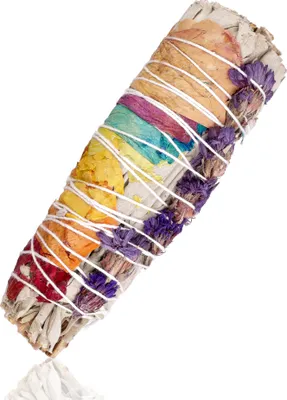 Produktbild von Weihrauch Weißer Salbei Bunte Blütenblätter Bund Reinigend 10cm