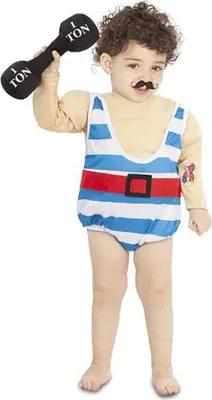 Produktbild von Mom Starkes Babykostüm Blau 7-12 Months Blau 7-12 Months