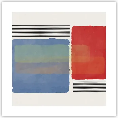 Produktbild von Poster - Poster ohne Rahmen - Stück Geometrisch Rechtecke - 40x40 cm - Wand Bild - Wanddeko - Wandbilder - Kunstposter - Wandposter - Bilder - Kunstdruck - Wanddekoration - Wandbild - P2XAC40x40-4809