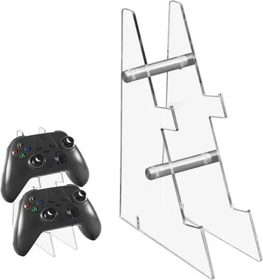 Image de Support pour manettes à 3 niveaux, transparent, pour Xbox, PS5 et PS4