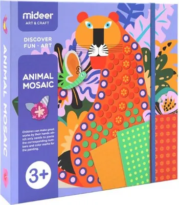 Produktbild von Mideer Tiermosaik – Klebe-Set mit 7 Bögen