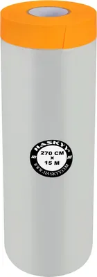 Produktbild von Abdeckfolie Malerfolie Baufolie 2,7 x 15m 4,05m² Abdeckband Goldband Masker Tape