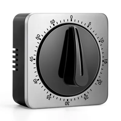 Produktbild von Küchentimer zum Kochen, Koch-Kochtimer mit lautem Alarm, 100 % mechanischer Tischtimer – keine Batterien erforderlich – magnetische Rückseite