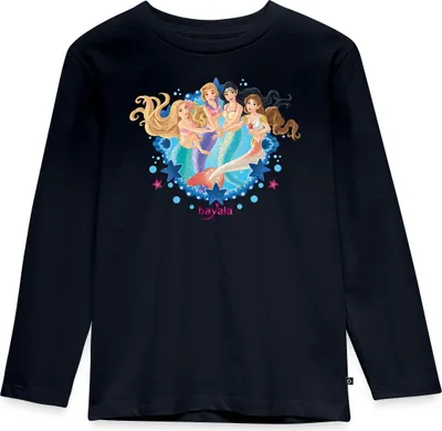 Produktbild von Spreadshirt Schleich Bayala Meerjungfrauen Kinder Premium Langarmshirt, 122/128 (6 Jahre), Navy