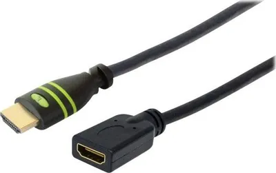 Produktbild von Techly ICOC HDMI-4-EXT010, 1 m, HDMI Typ A (Standard), HDMI Typ A (Standard), 3D, 10 Gbit/s, Schwarz