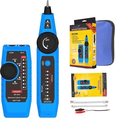 Productafbeelding van Famanu netwerktester met kabelscanner en POE-testfunctie - Multifunctioneel