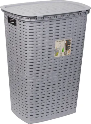 Produktbild von Kunststoff-Wäschekorb grau 54 l