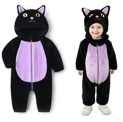 Obrázek produktu pro Kostým kočky, černý, pro děti, na Halloween