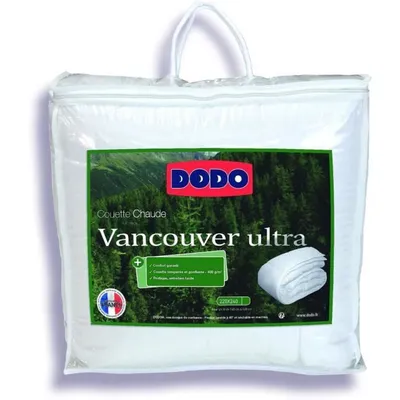 Image de DODO Couette temp�r�e 300gr/m� VANCOUVER 220x240 cm blanc