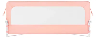 Produktbild von Baby Bettgitter - Bettseitenschutz - Bettseitenmontage - 300D Oxford-Gewebe - Tragbar - Für 0–1 Jahr - Rosa