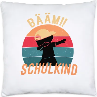 Produktbild von Bääm! Schulkind Kissen Inkl. Füllung Einschulung Geschenkidee Schulanfang Schuleinführung Dab