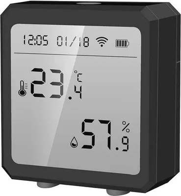 Obrázok produktu pre Inteligentný vlhkomer s LCD displejom a ovládaním cez aplikáciu – senzor teploty a vlhkosti