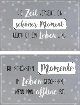 Produktbild von Gilde Schild, rechteckig, "Momente", Spruch, Metall, grau, B. 30 cm, H. 19 cm 69146 4063387691465 2 Stück (2-fach sortiert)