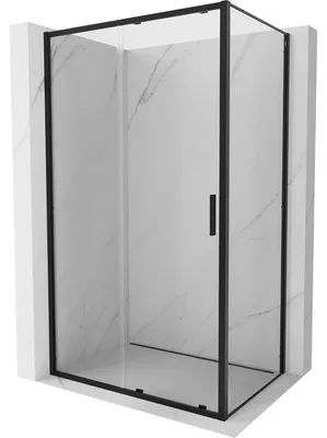 Obrázek produktu pro Mexen Exo sprchový kout posuvný 200 x 120 cm, transparentní, černý - 8151-200-120-70-00