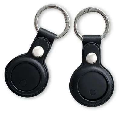 Produktbild von PHONIE FindKey Schlüsselanhänger mit Tracker 2er Set kompatibel mit iOS Schwarz