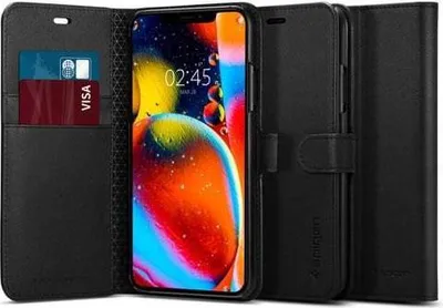 Produktbild von Spigen Wallet S, Geldbörsenhülle, Apple, iPhone 11 Pro Max, Schwarz
