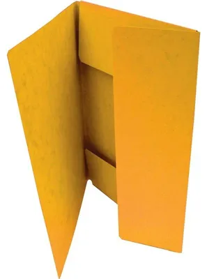 Obrázek produktu pro Mapa odkládací A4 253, tříklopá, prešpán, 350 g/m2, žlutá, 20 ks